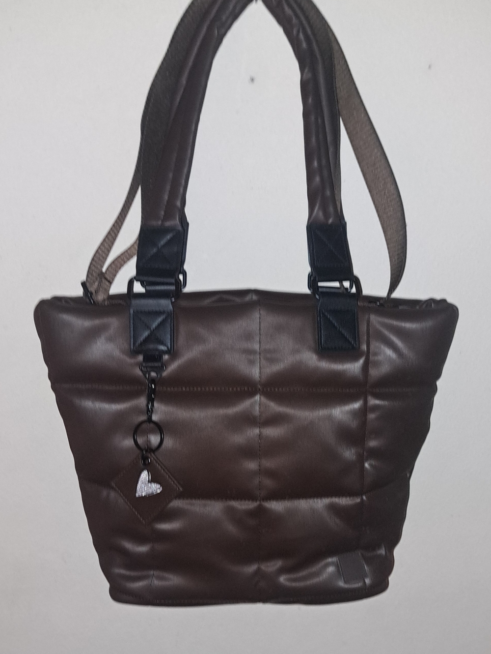 Women's IHKWIP Brown Quilted Tote Bag - Stylish Everyday Carry